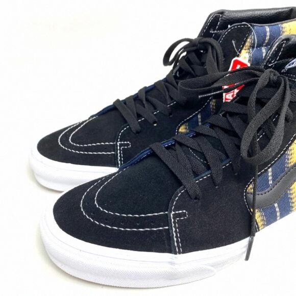 💖MEGA SALE💖VANS SK8-HI Denim Womens Stripes s Black VN0A4BV6TRM Canvas - Picture 3 of 11